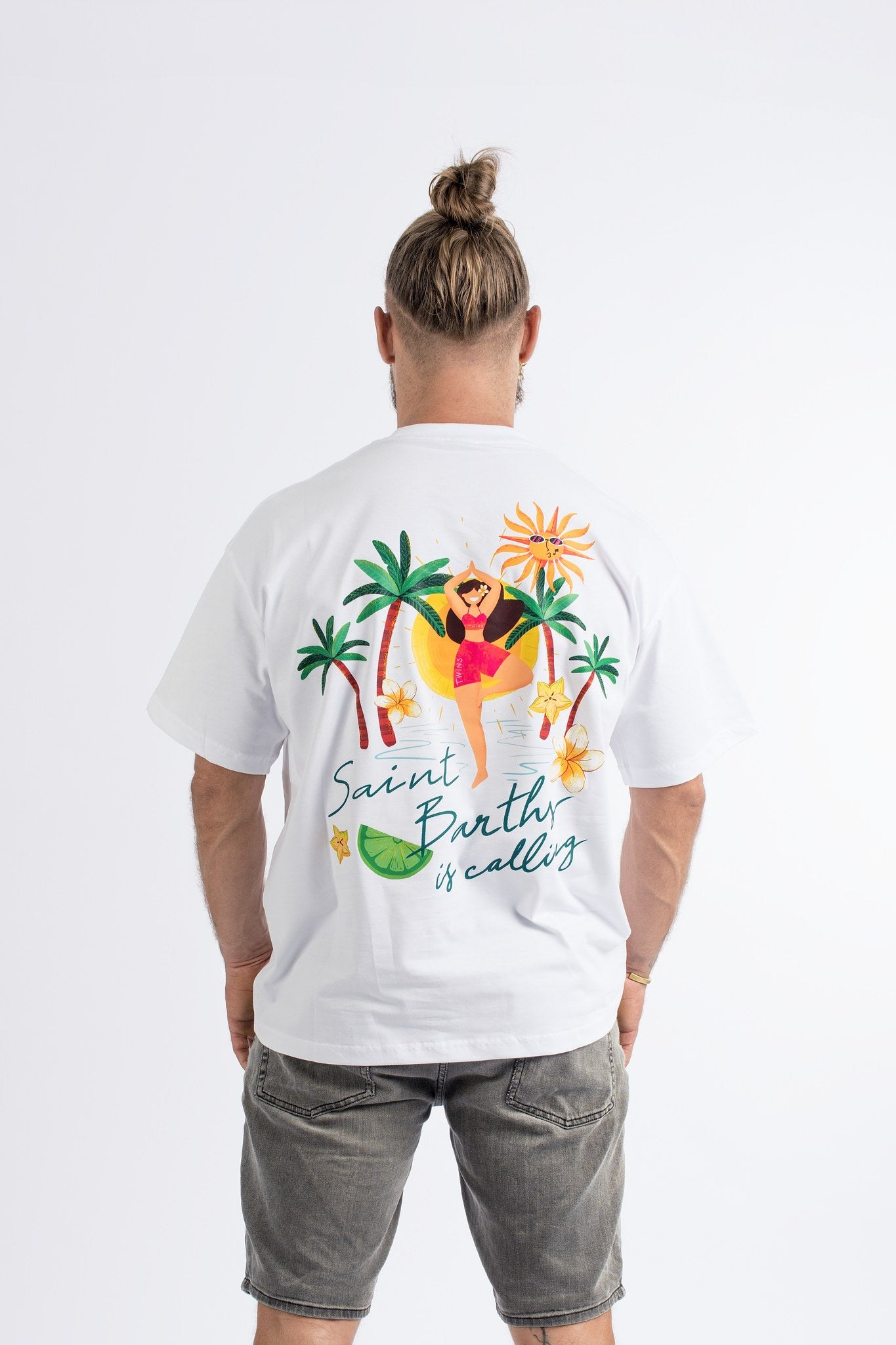 T-Shirt Oversize 235 g - Saint-Barth Is Calling